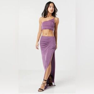 Forever 21 Slinky Maxi Skirt with side slit